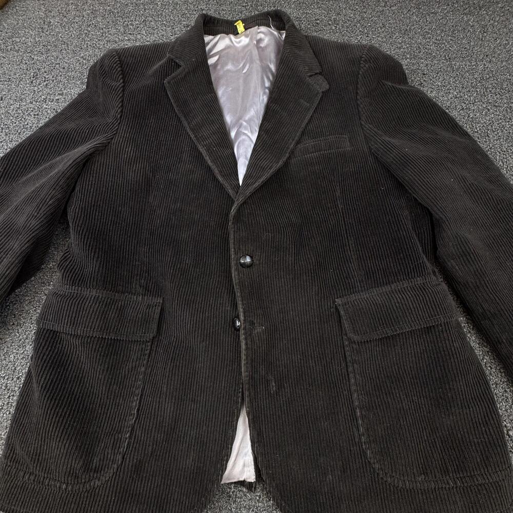 Trophy Club Sport Coat Mens 44R Brown Corduroy Notch Lapel 2 Button Classic